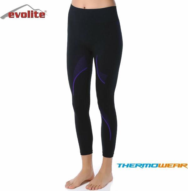 Evolite Thermowear Bayan Termal Alt İçlik S-M Siyah-Mor E-3126 - Image 1