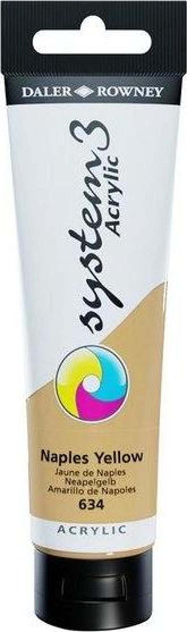 Daler Rowney Akrilik Boya System 3 Orıgınal 150 ml Naples Yellow 129150634 - Image 1