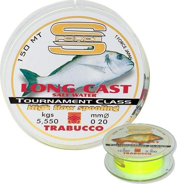 Trabucco S Force Long Cast Salt Monofilament Misina 0.35Mm - 150M - 15.8Kg - Image 1