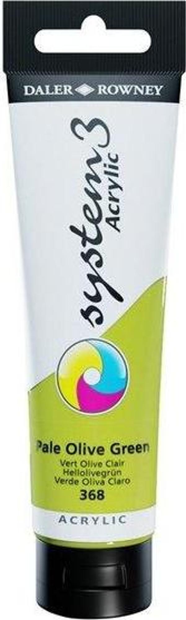 Daler Rowney Akrilik Boya System 3 Orıgınal 150 ml Pale Olıve Green 129150368 - Image 1