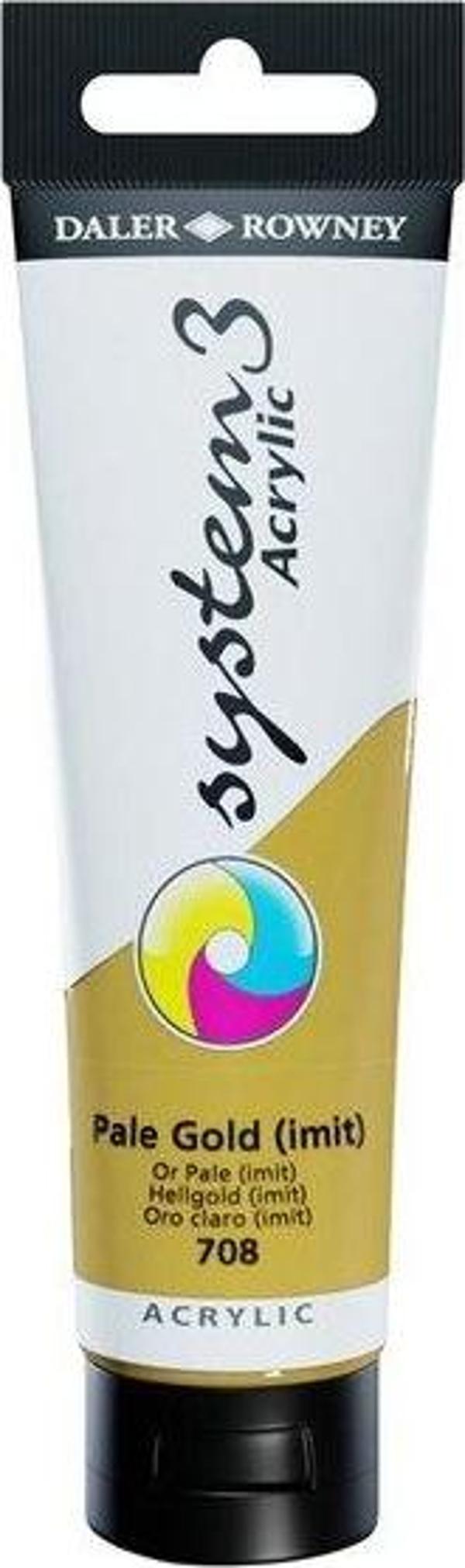 Daler Rowney Akrilik Boya System 3 Orıgınal 150 ml Pale Gold Imıt 129150708 - Image 1
