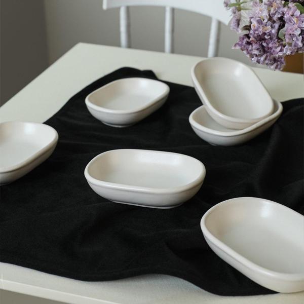Keramika Mat Beyaz Noyan Çerezlik 11 Cm 6 Adet 022 - Image 1