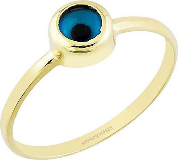 Göz Altın Yüzük 14K Gold - Image 1