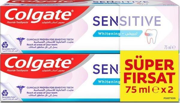 Colgate Sensetive Hassas 2X75 Ml Extra Güç Beyazlık - Image 1
