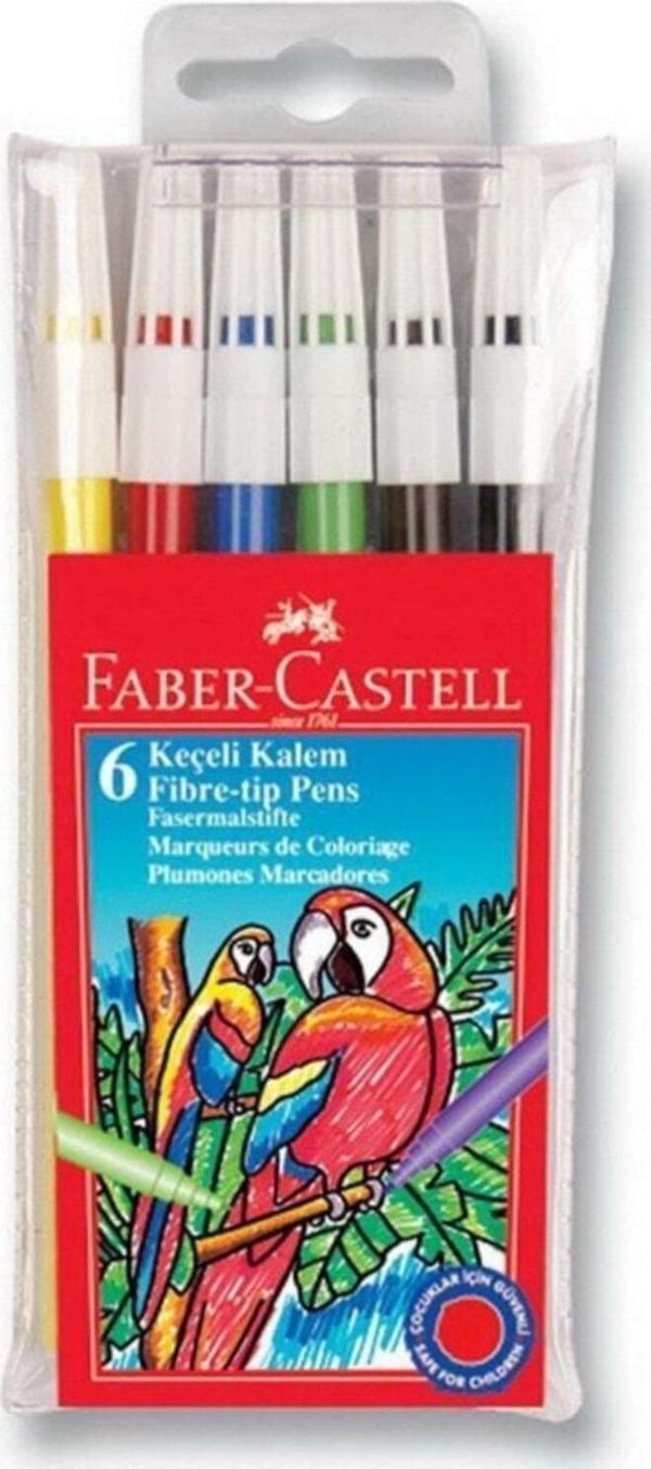 Faber-Castell Keçeli Kalem Renk 6'Lı - Image 1