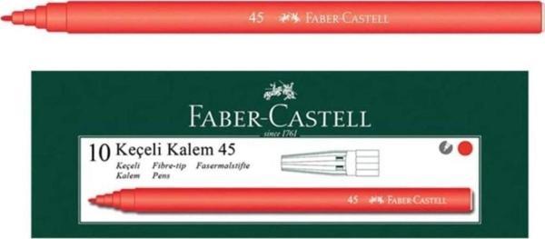 Faber-Castell Keçeli Kalem Kırmızı 10 Lu Paket - Image 1