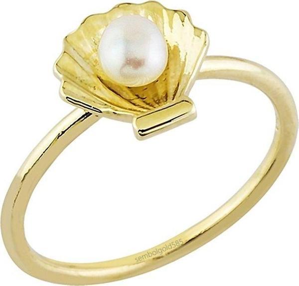 İstiridye Altın Yüzük 14K - Image 1