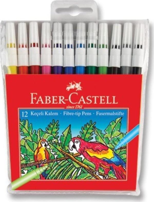 Faber-Castell Keçeli Kalem 12 Renk - Image 1