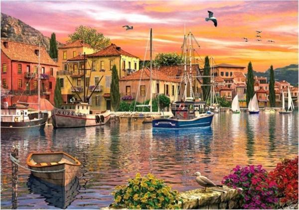 Ks Oyuncak Ks Harbour Sunset 2000 Parça Puzzle - Image 1
