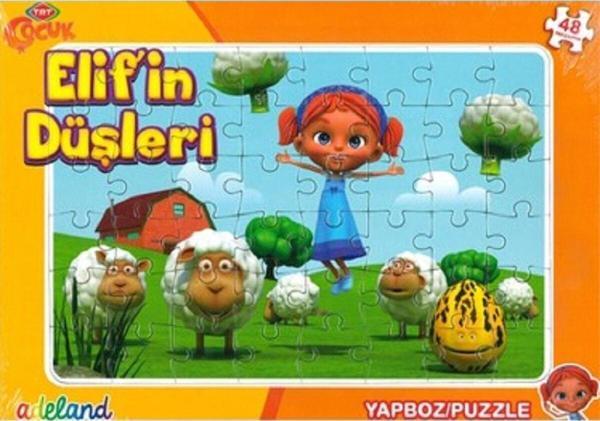 Adeland Trt Çocuk Elif'İn Düşleri Frame Puzzle 48'Parça - Image 1
