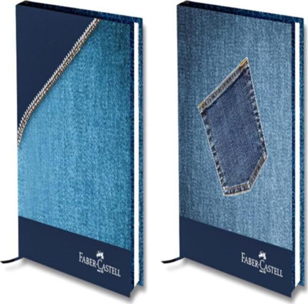 Faber-Castell 120 Yaprak Çizgili / Çizgisiz 2 Bölüm Jean Defter - Image 1