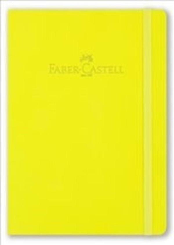 Faber-Castell A6 80\1 4 Neon Deri Lastikli Defter - Image 1