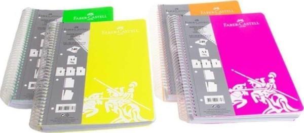 Faber-Castell A4 Pp Kapak 4+1+1 Defter 240Yp 6'Li - Image 1