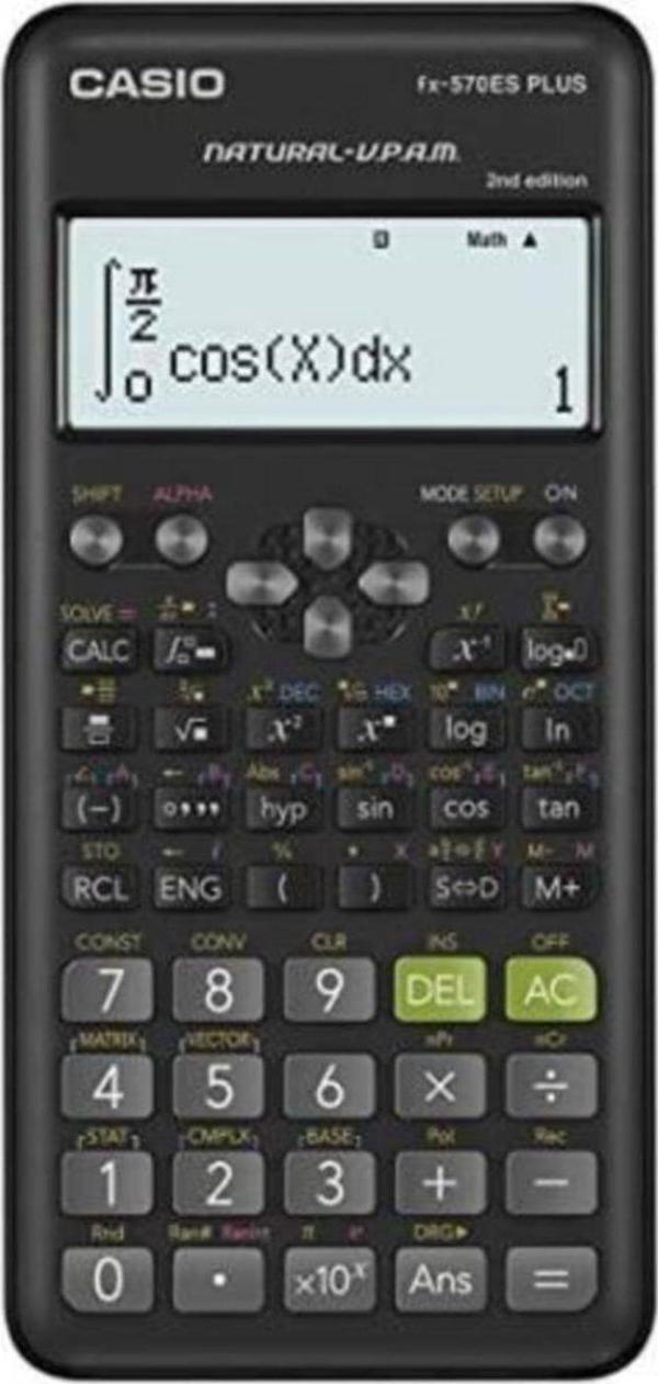 Casio Fx-570Es Plus 2. Versiyon Bilimsel Fonksiyonlu Hesap Makinesi - Image 1