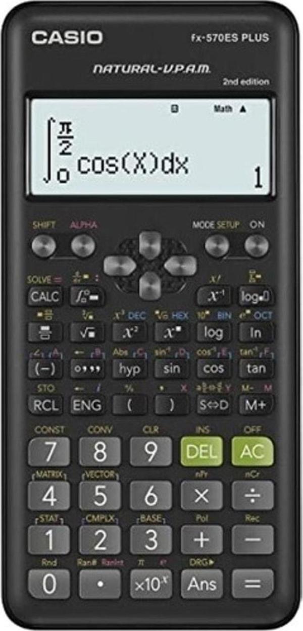 Casio Fx-570Es Plus 2. Versiyon Bilimsel Fonksiyonlu Hesap Makinesi - Image 1