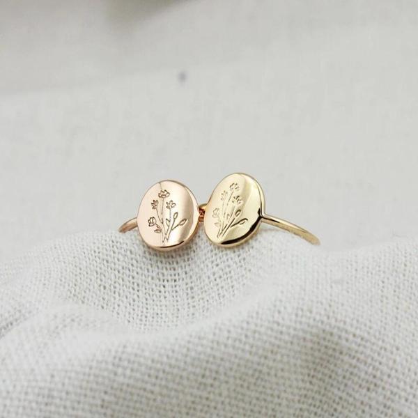 Kişiye Özel Altın Yüzük 14K Şövalye - Image 1