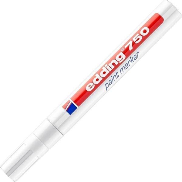 Edding 750 Markör Boya Kalemi 2-4 Mm Beyaz Yuvarlak Uçlu (10 Lu Paket) - Image 1