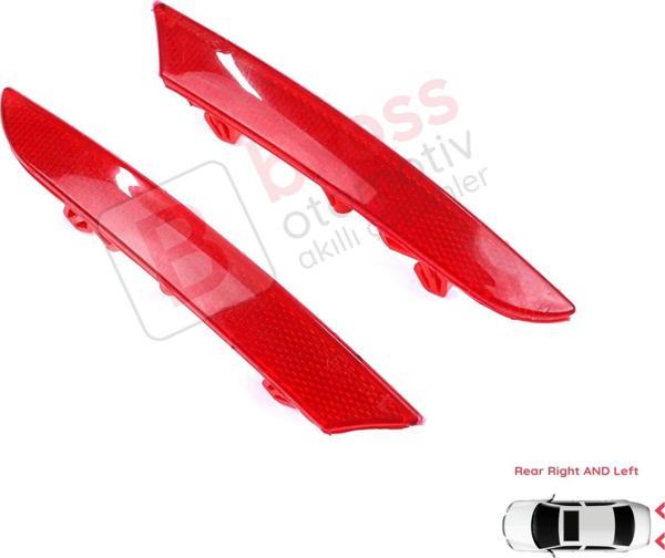 Renault Clio MK5 BF B7 2019-On 265602442R 265651206R için Sağ Sol Arka Tampon Reflektörü - Image 1