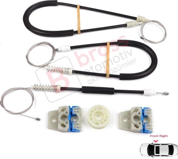 VW Passat B7 362 365 2010-2014 CC A32 A33 2011-2020 İçin Elektrikli Ön Sağ Cam Kriko Tamir Seti - Image 1