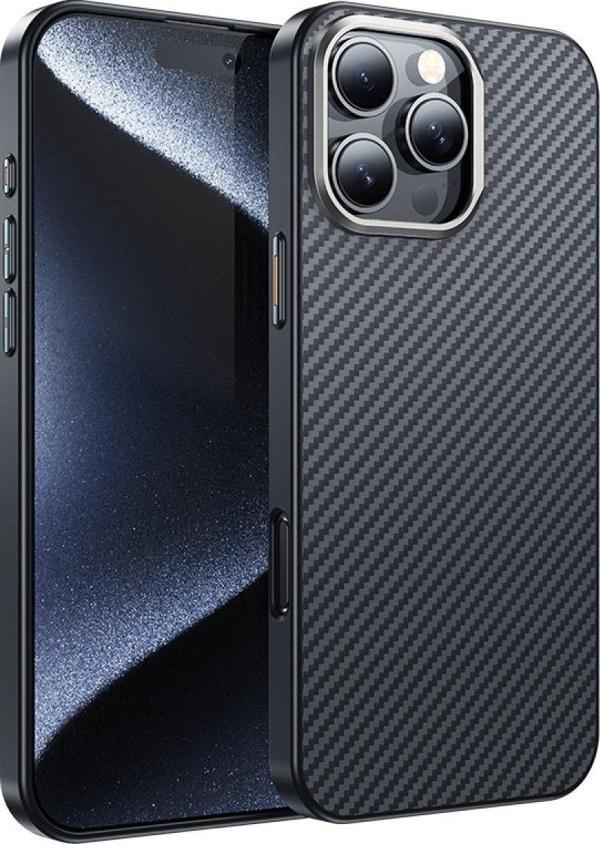 Hoco iPhone 16 Pro Uyumlu Knight Kevlar Magsafe Telefon Kılıfı - Image 1