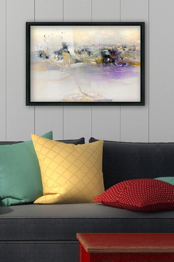 Tablo Center Siyah L Çerçeve Kanvas Tablo 75 x 105 cm - Image 1