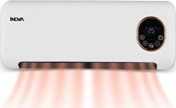 Inova Saturn İIS-0028 Duvar Tipi Fanlı Elektrikli Isıtıcı ve Vantilatör Dijital Ekranlı Termostatlı - Image 1
