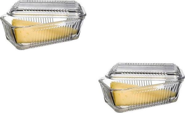 Paşabahçe frigo kapaklı kahvaltılık - tereyağlık peynirlik 2 li - Image 1