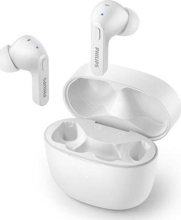 Philips Tat2206Wt Gerçek Kablosuz Kulaklık Beyaz (Ipx4) - 6+12 Saat - Image 1