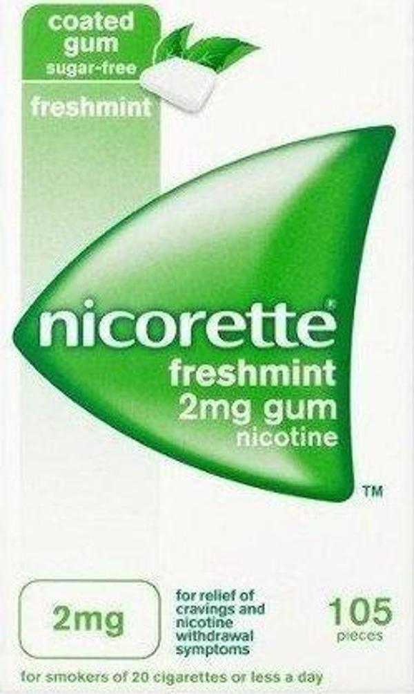 Nicorette Freshmint 2mg Naneli 105 Sakız Nikotin - Image 1