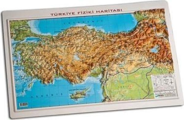 Gürbüz Kabartma Türkiye Harita Fiziki 35x50 - Image 1