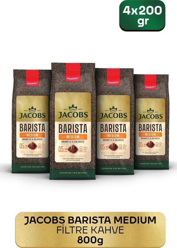 JACOBS - Filtre Kahve - Barista Serisi - Yavaş Kavrum - Aromatik ve Dengeli - 200g - Image 1