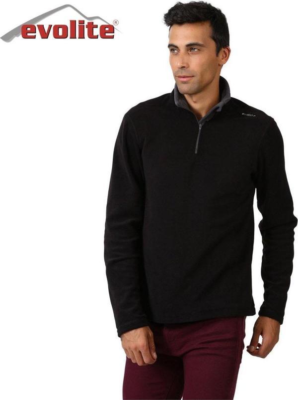 Evolite Fuga Bay Mikro Polar Sweater - Siyah - Image 1