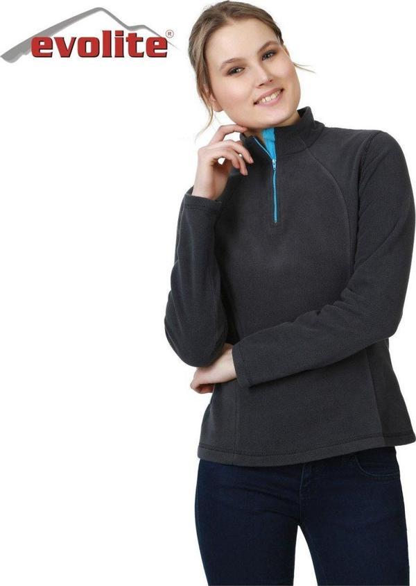 Evolite Fuga Bayan Mikro Polar Sweater - Gri - Image 1
