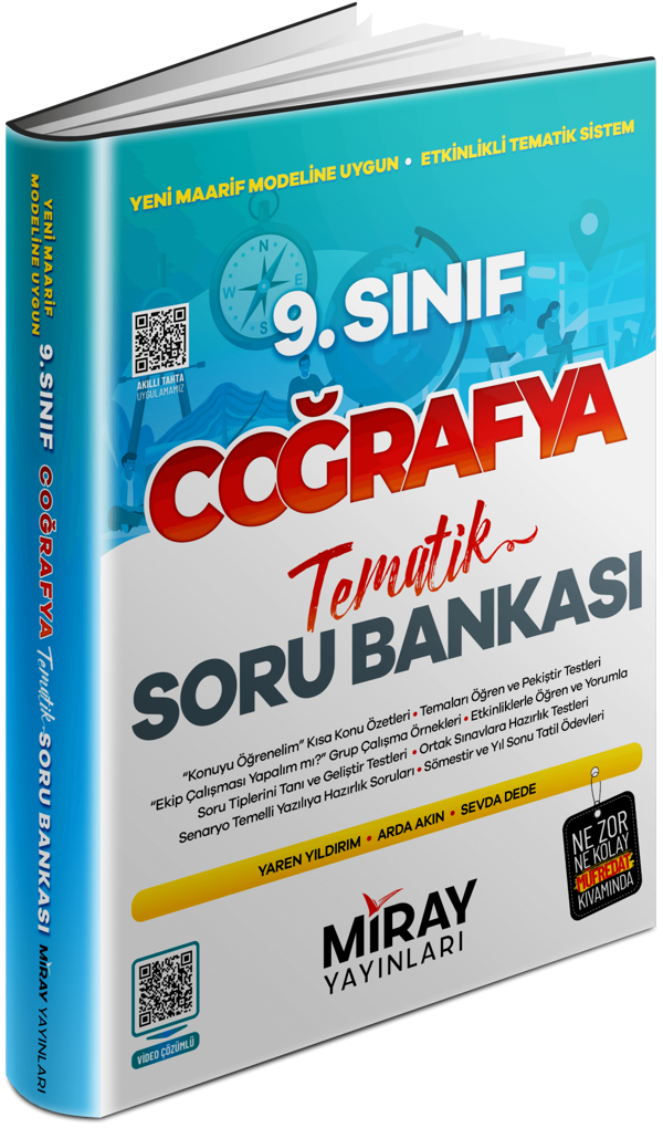 Miray 2025 9. Sınıf Coğrafya Tematik Konu Özetli Soru Bankası - Miray Yayınları - Image 1
