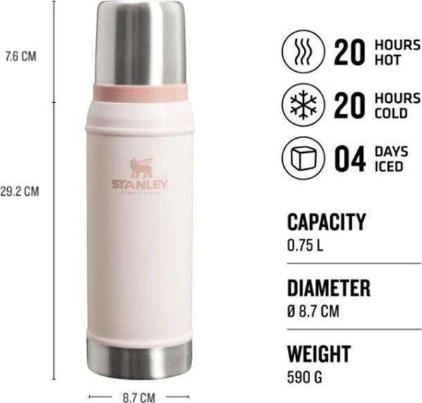 Stanley The Legendary Classic Bottle 0.75 L / 25Oz Rose Quartz Termos - Image 1