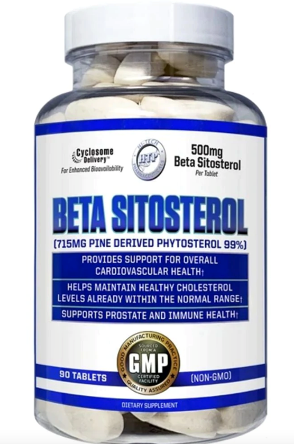 Hi-Tech Pharmaceuticals Beta Sitosterol 500mg 90 Tablets. USA.3735 - Image 1