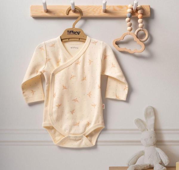 Tiffany Baby Bird Theme Uzun Kol Kruvaze Badi 24022 - Image 1