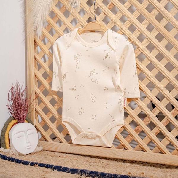 Tiffany Baby Galaxy Organic Theme Uzun Kollu Bebek Body 61011 - Image 1