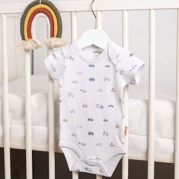 Tiffany Baby Jakarlı Driver Theme Yarım Kol Bebek Body - Image 1