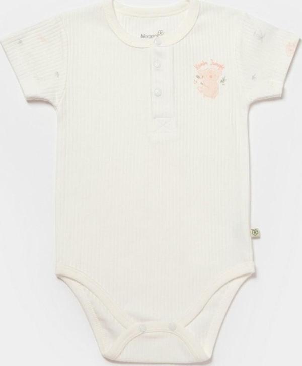Biorganic Koala Jungle Kısa Kollu Bebek Body 56972 - Image 1