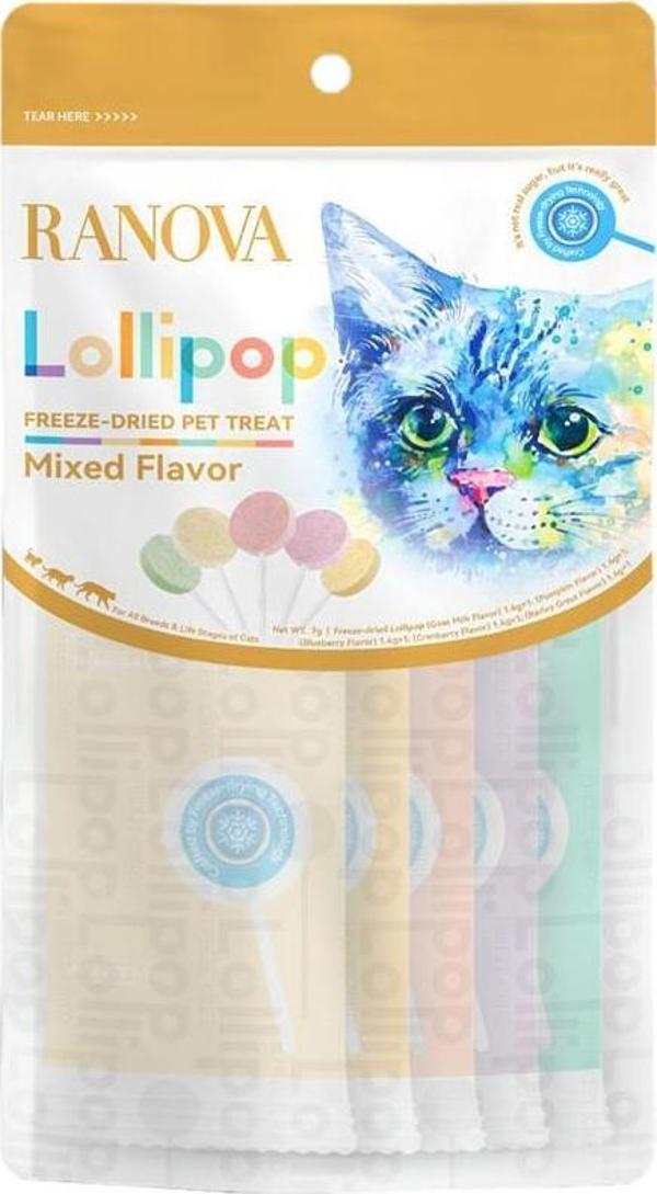 Ranova Kediler için Karışık Lezzetli Lolipop 5 Li - Image 1