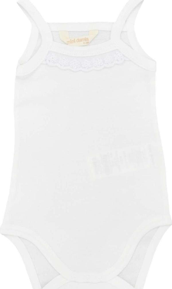 Mini Damla Penye İp Askılı Ay Bebek Body 44281 - Image 1