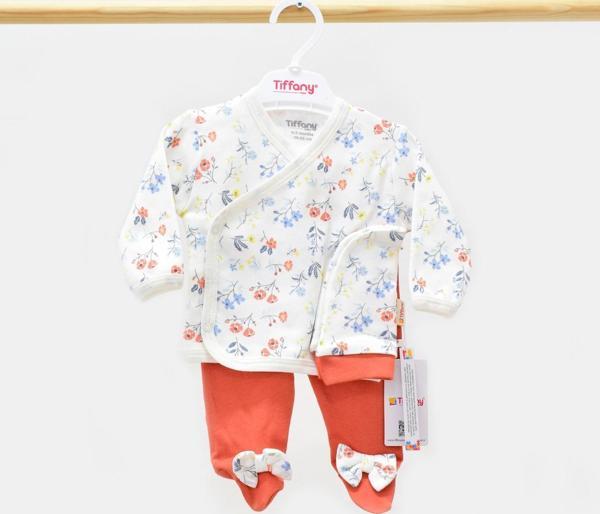 Tiffany Baby Sweat Theme 3'lü Bebek Zıbın Seti 11078 - Image 1