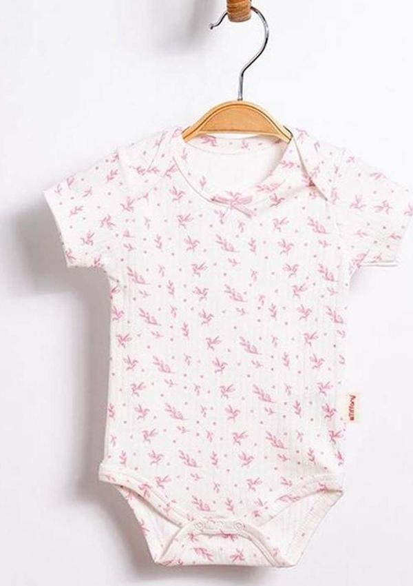 Tiffany Baby Wildflowers Theme Yarım Kollu Bebek Body 63008 - Image 1