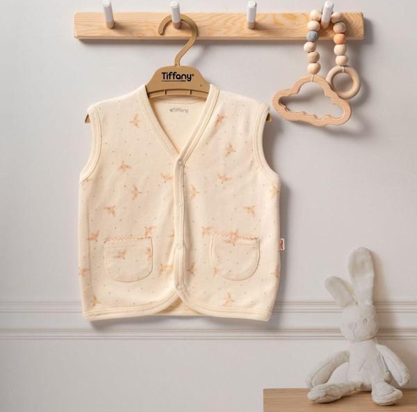 Tiffany Baby Organik Bird Theme Bebek Yeleği 2424005 - Image 1