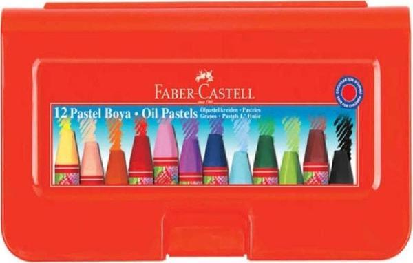 Faber-Castell 12 Li Pastel Boya Plastik Kutu - Image 1