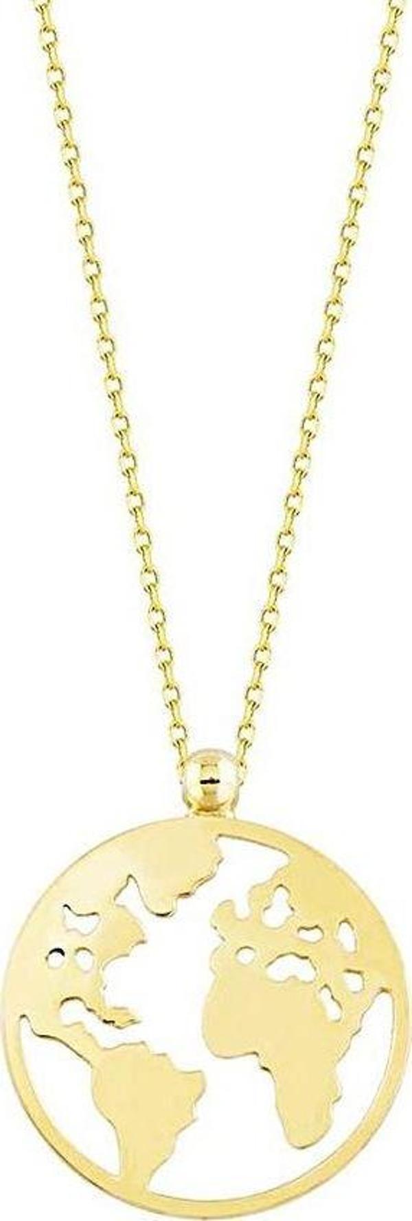 Altın Dünya Kolye 14K Gold - Image 1