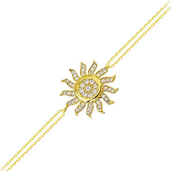 Güneş Altın Zincir Bileklik 14K Gold - Image 1