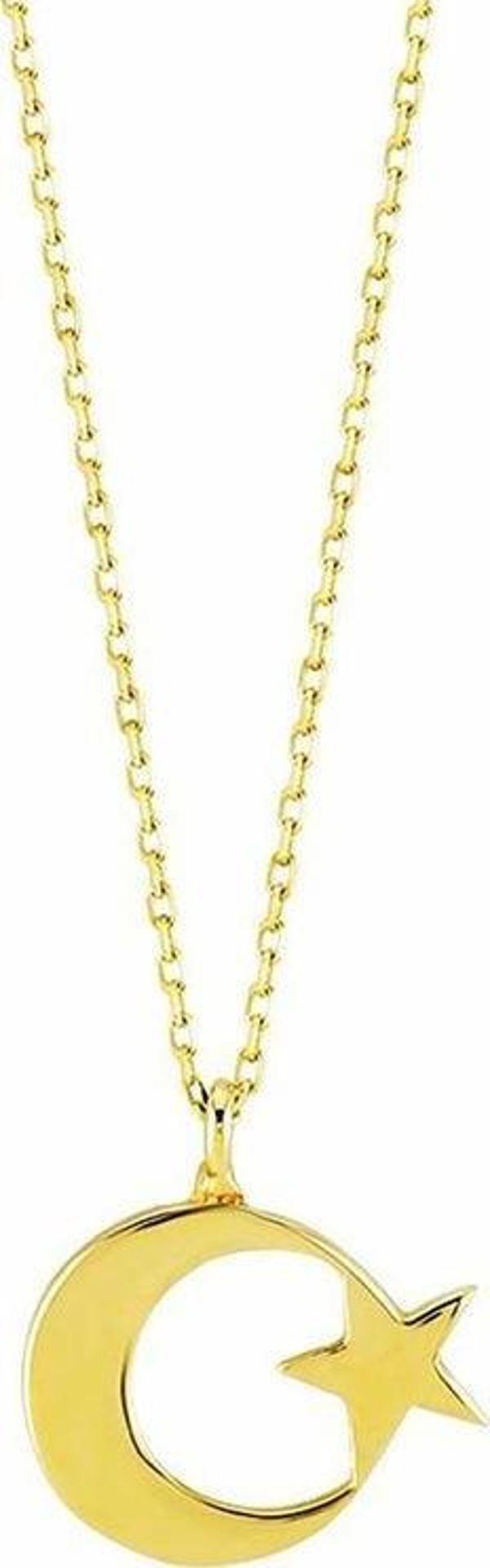 Ay Yıldız Altın Kolye Gold - Image 1