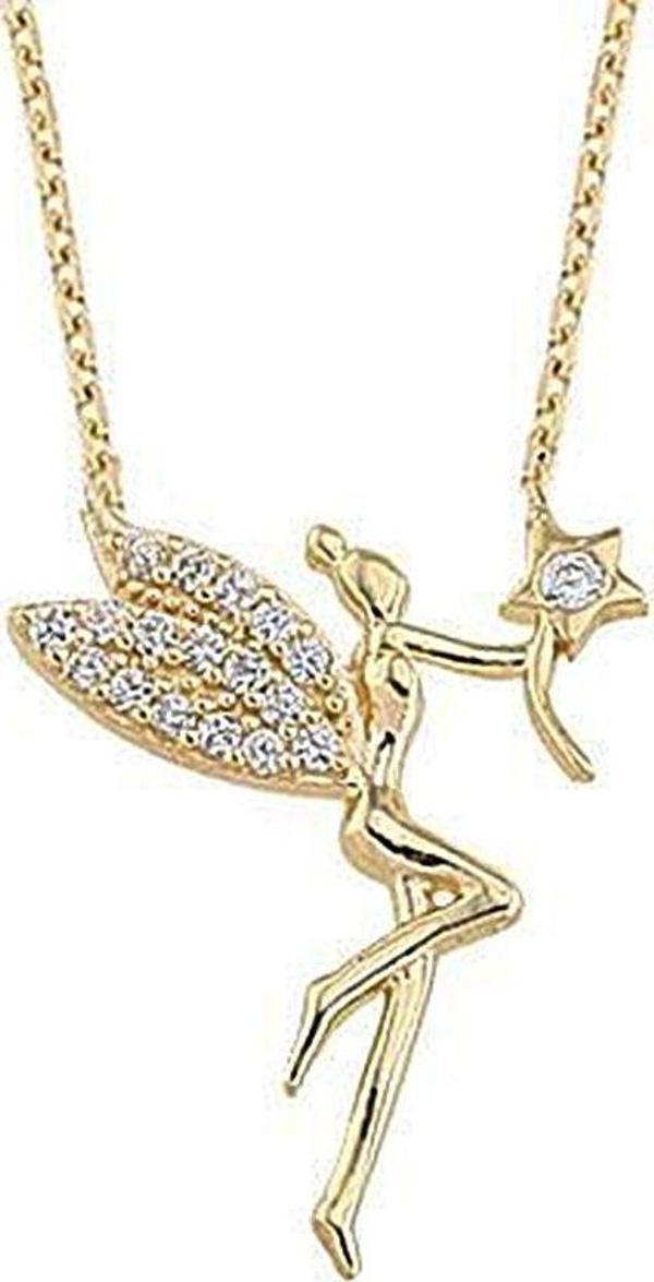 Altın Su Perisi Kolye 14K Gold - Image 1